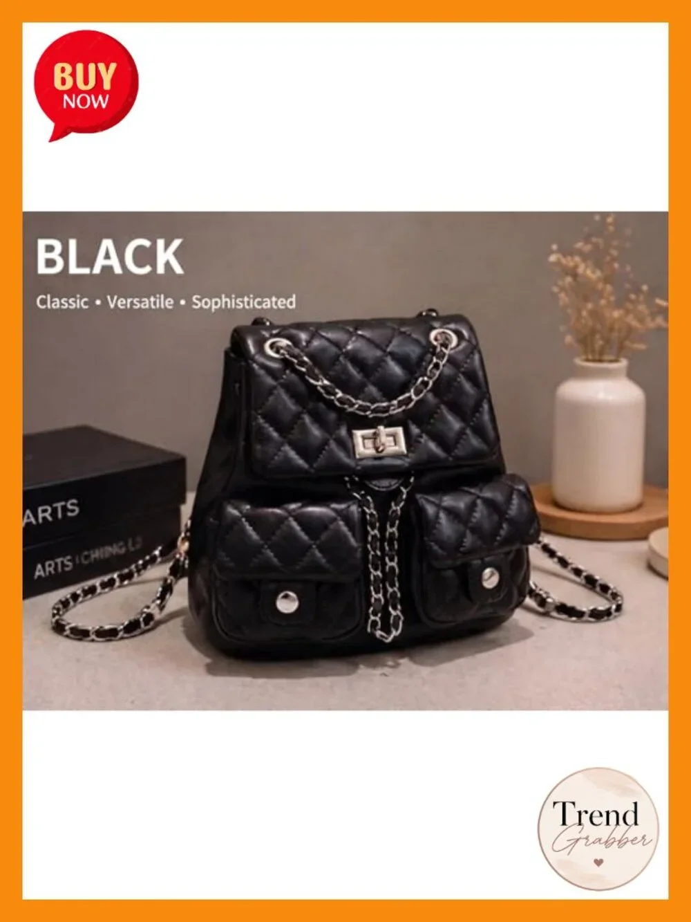Quilted Mini Backpack Purse for Women Small PU Leather Fashion Backpack with